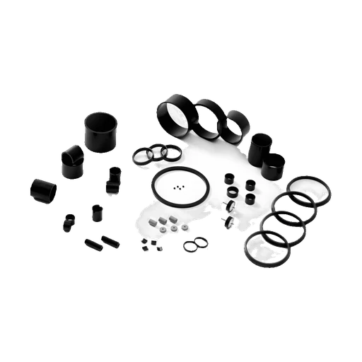 Compression molded permanent magnets in custom profiles.