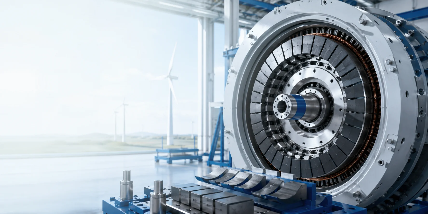 Permanent magnet technology supporting efficient wind power and electrification systems.